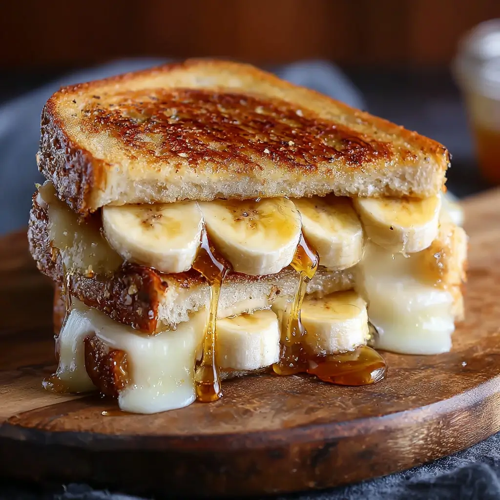 Honey Banana Grilled Cheese Sandwich