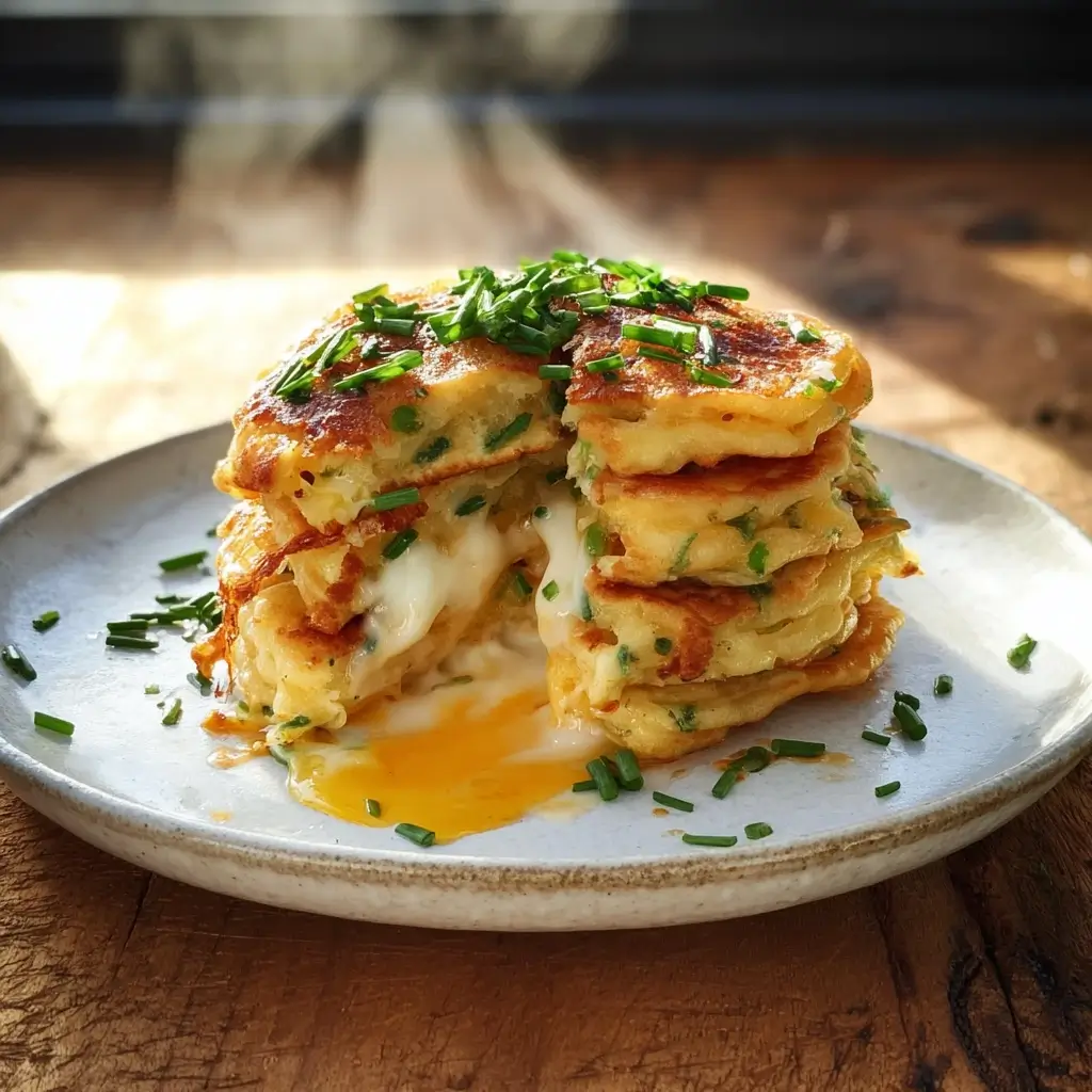 Cheese & Chive Pancakes