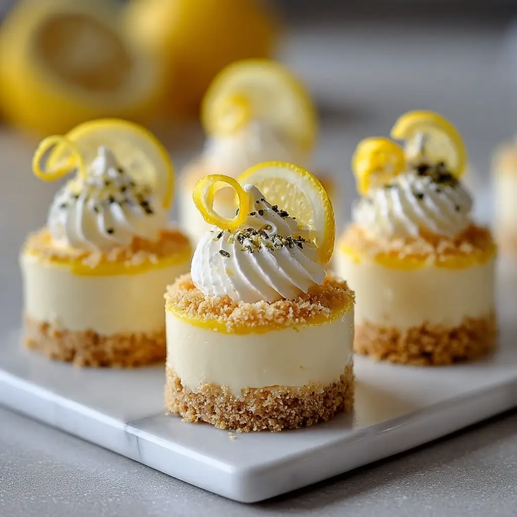 Mini Lemon Cheesecakes with Condensed Milk