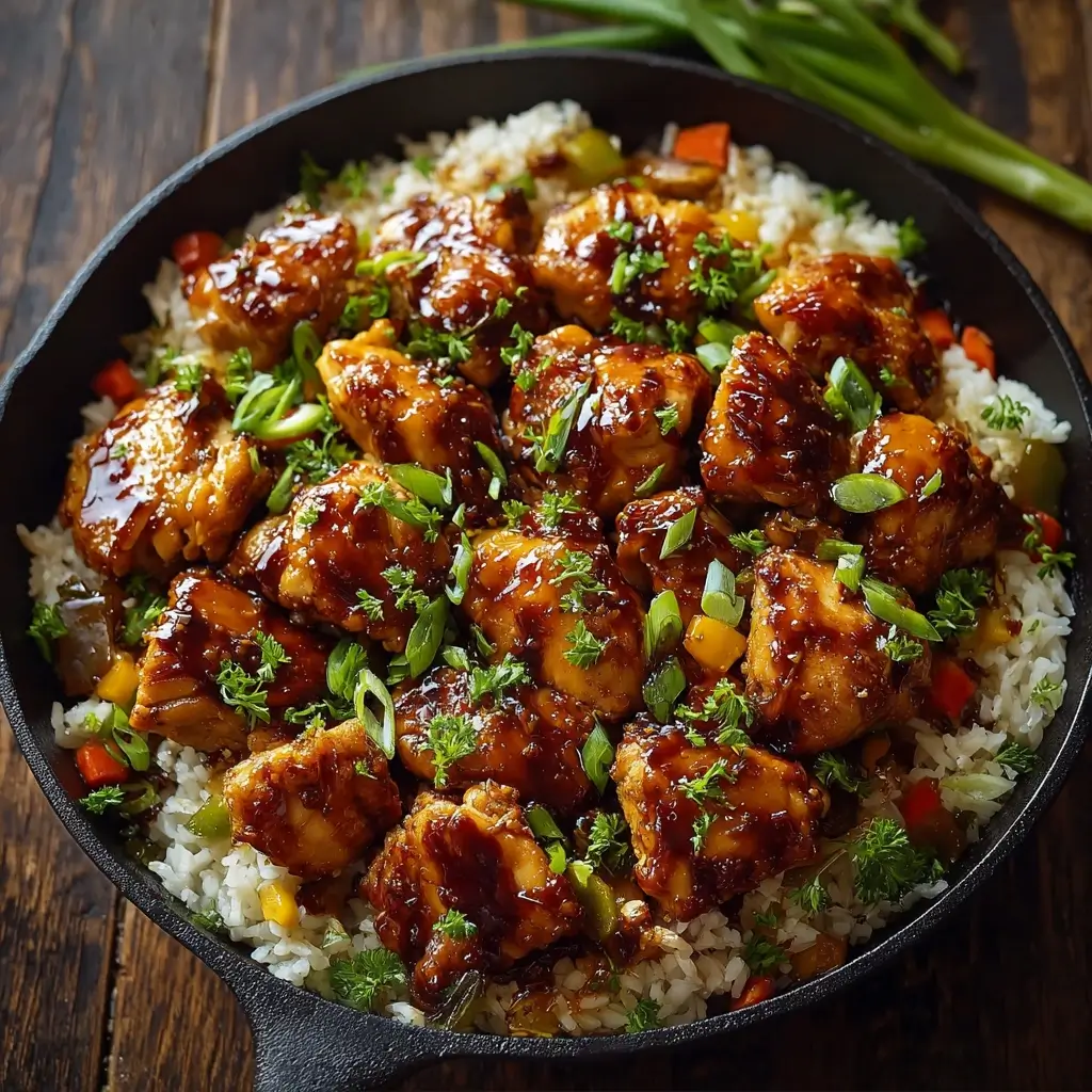 Honey BBQ Chicken & Rice