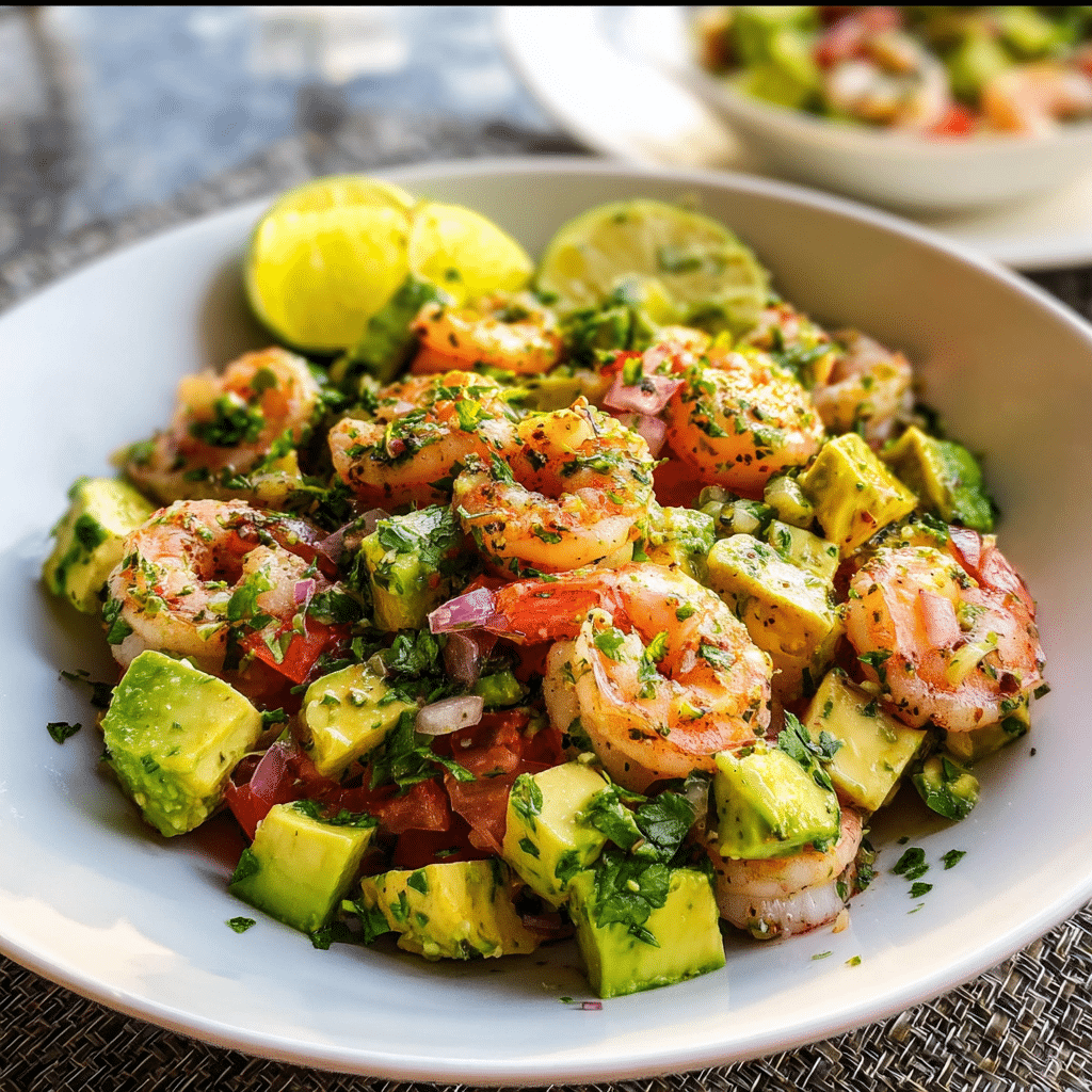 Zesty Lime Shrimp Avocado Salad