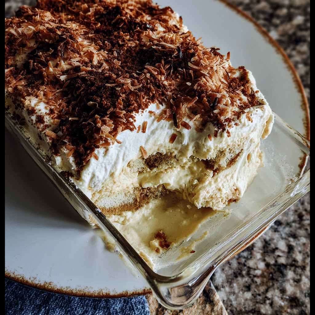 Coconut Cream Tiramisu