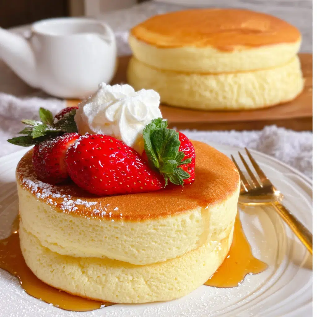 Fluffy Japanese Soufflé Pancakes