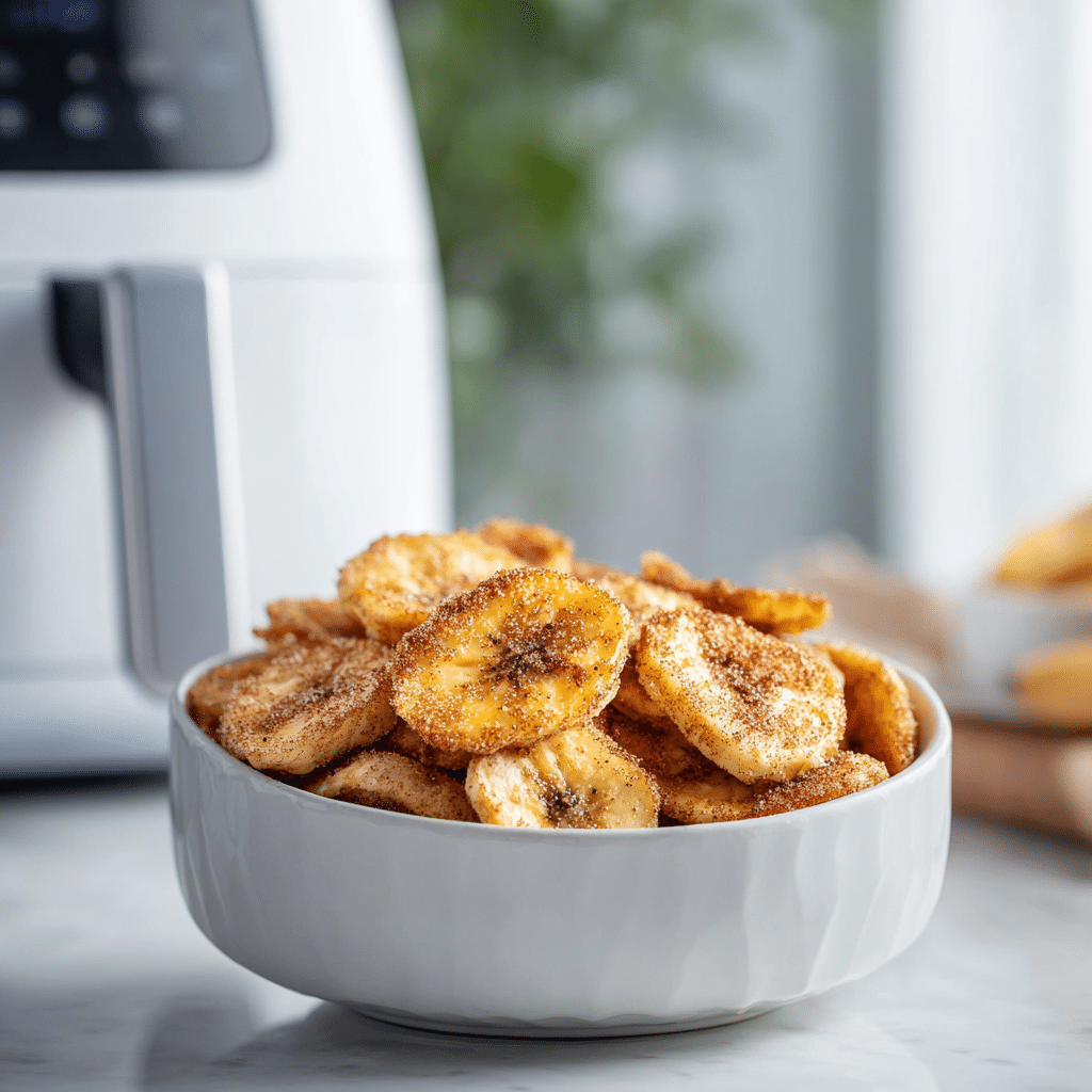 Crispy Cinnamon Sugar Banana Chips