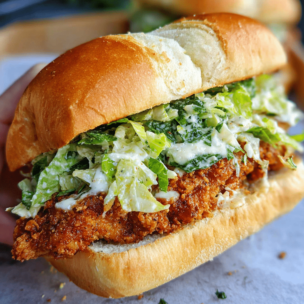 Crispy Chicken Caesar Sandwich