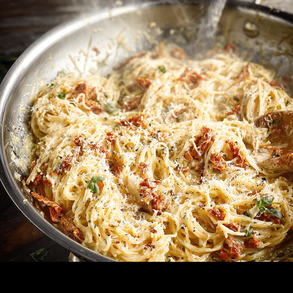 One-Pan Sun-dried Tomato Pasta