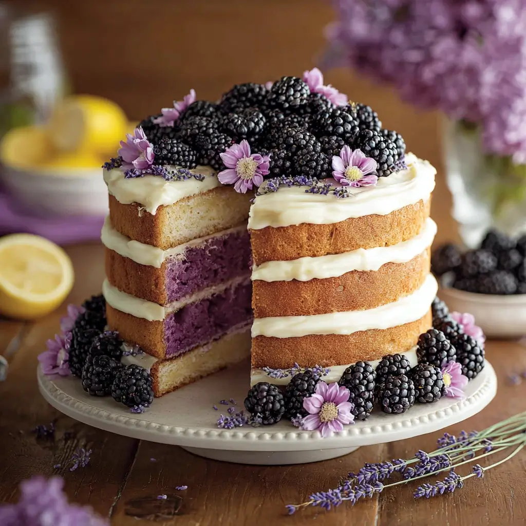 Blackberry Lavender Cake