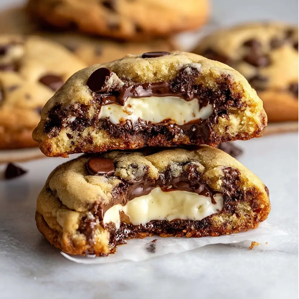 Cheesecake Stuffed Chocolate Chip Cookies