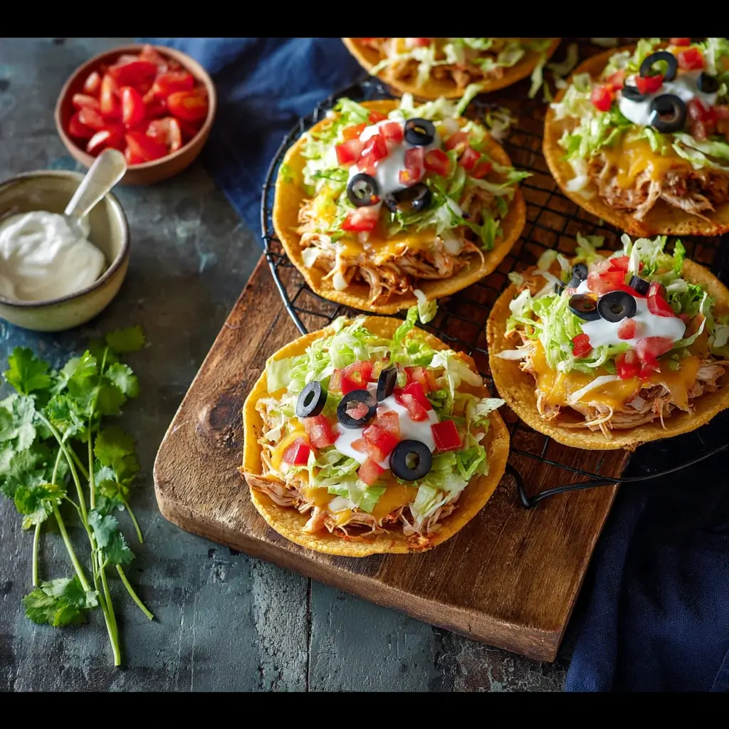 Easy Chicken Tostadas Recipe