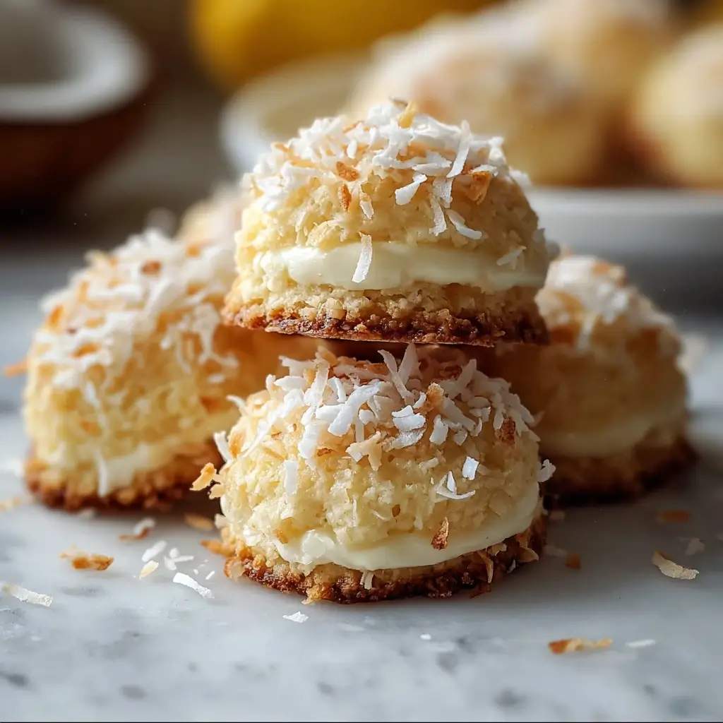 Lemon Coconut Cheesecake Cookies