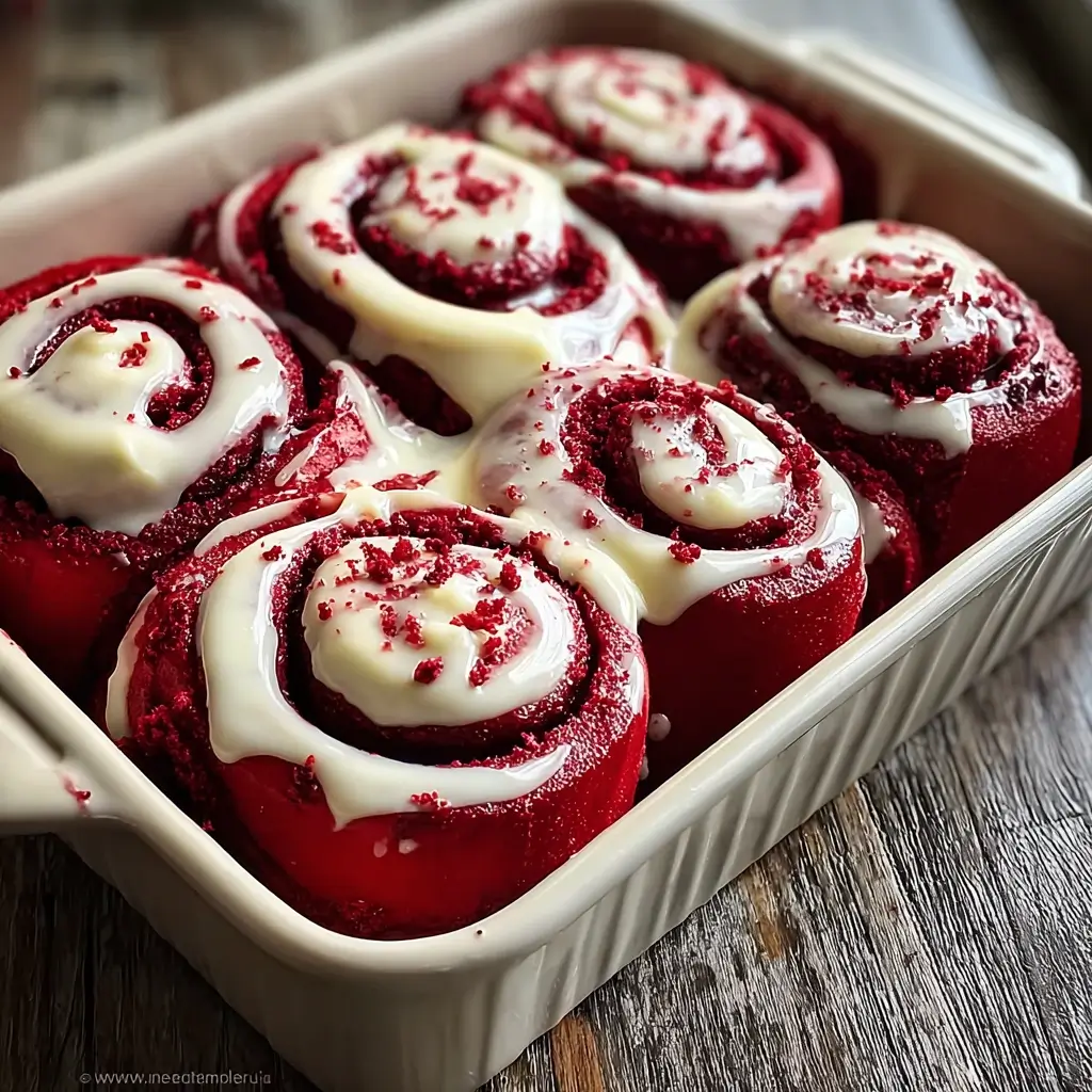 Red Velvet Cinnamon Rolls