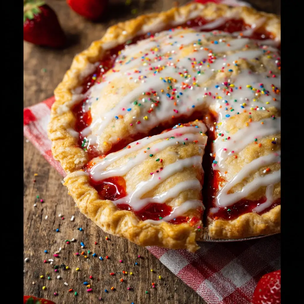 Strawberry Pop-Tart Pie