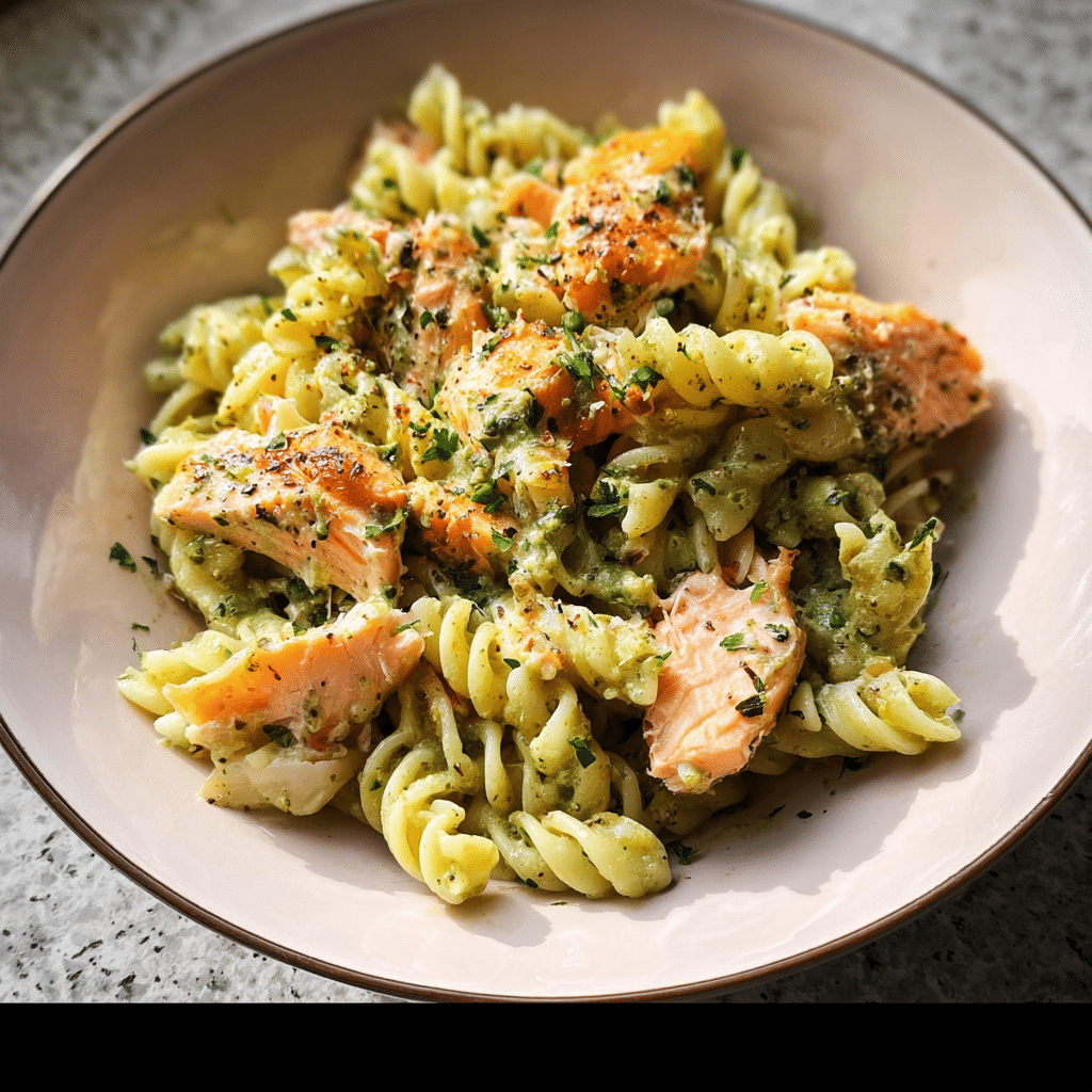 Salmon Pesto Pasta
