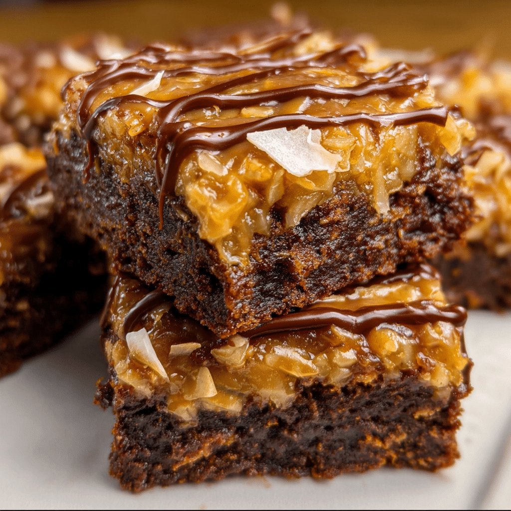 German Chocolate Brownies