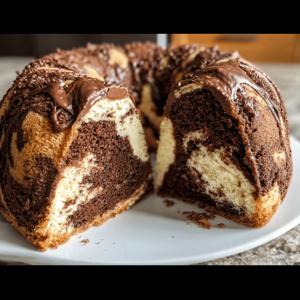 Double Chocolate Ricotta Marble Cake