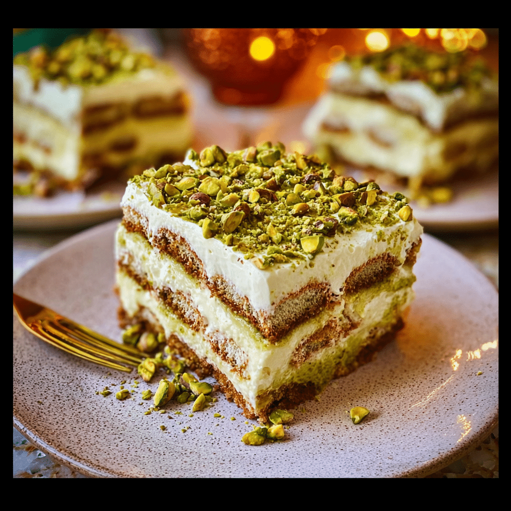 Pistachio Tiramisu