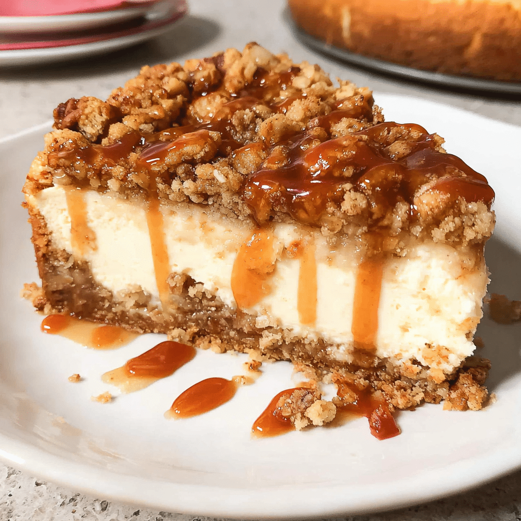 Apple Crumble Cheesecake