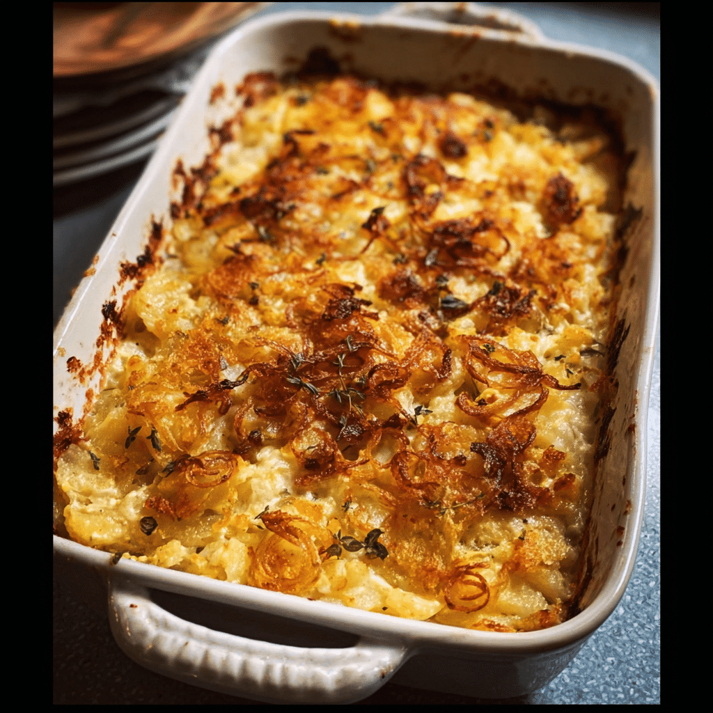 French Onion Funeral Potatoes
