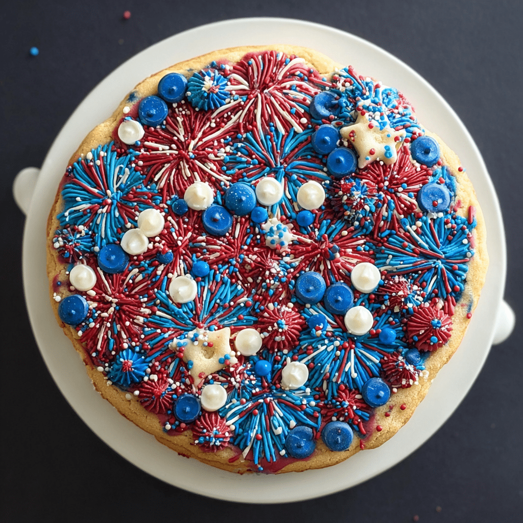 Fireworks Sugar Cookie Cake Recipe