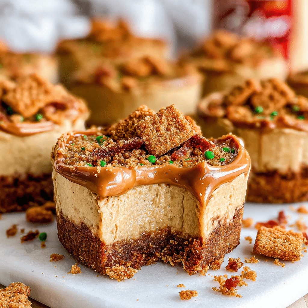 Mini Biscoff Cookie Butter Cheesecakes