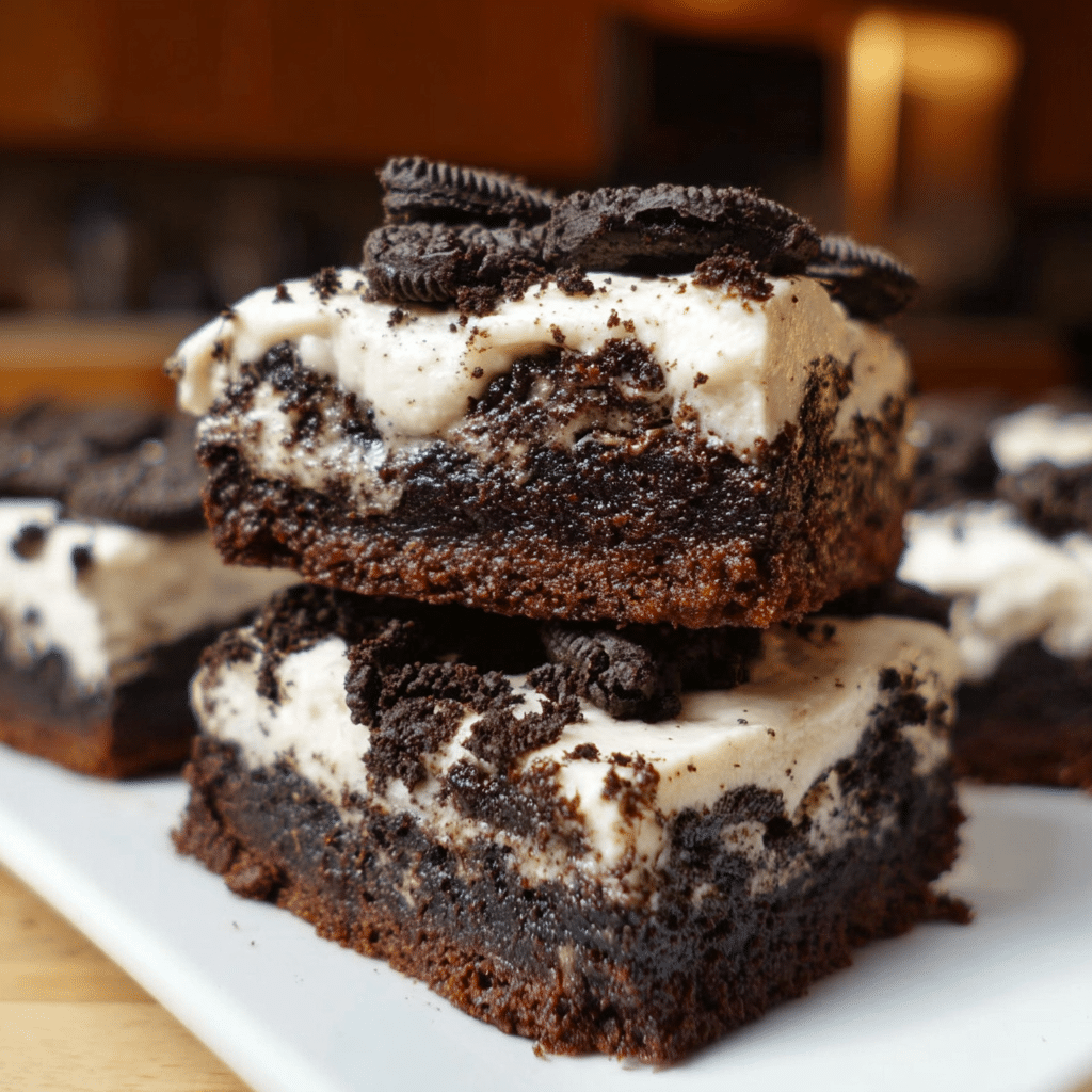 Cookies Cream Brownies Recipe