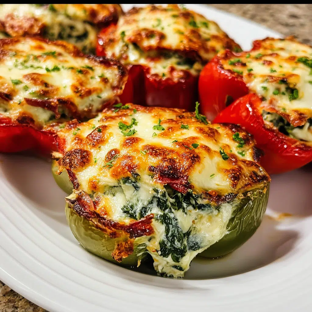 Spinach and Ricotta Stuffed Peppers