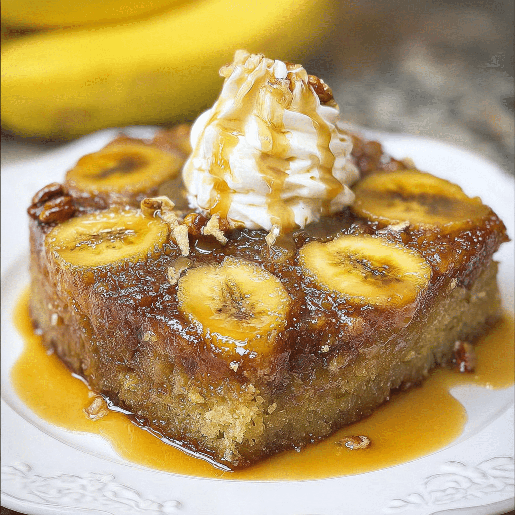 Banana Upside Down Cake Recipe