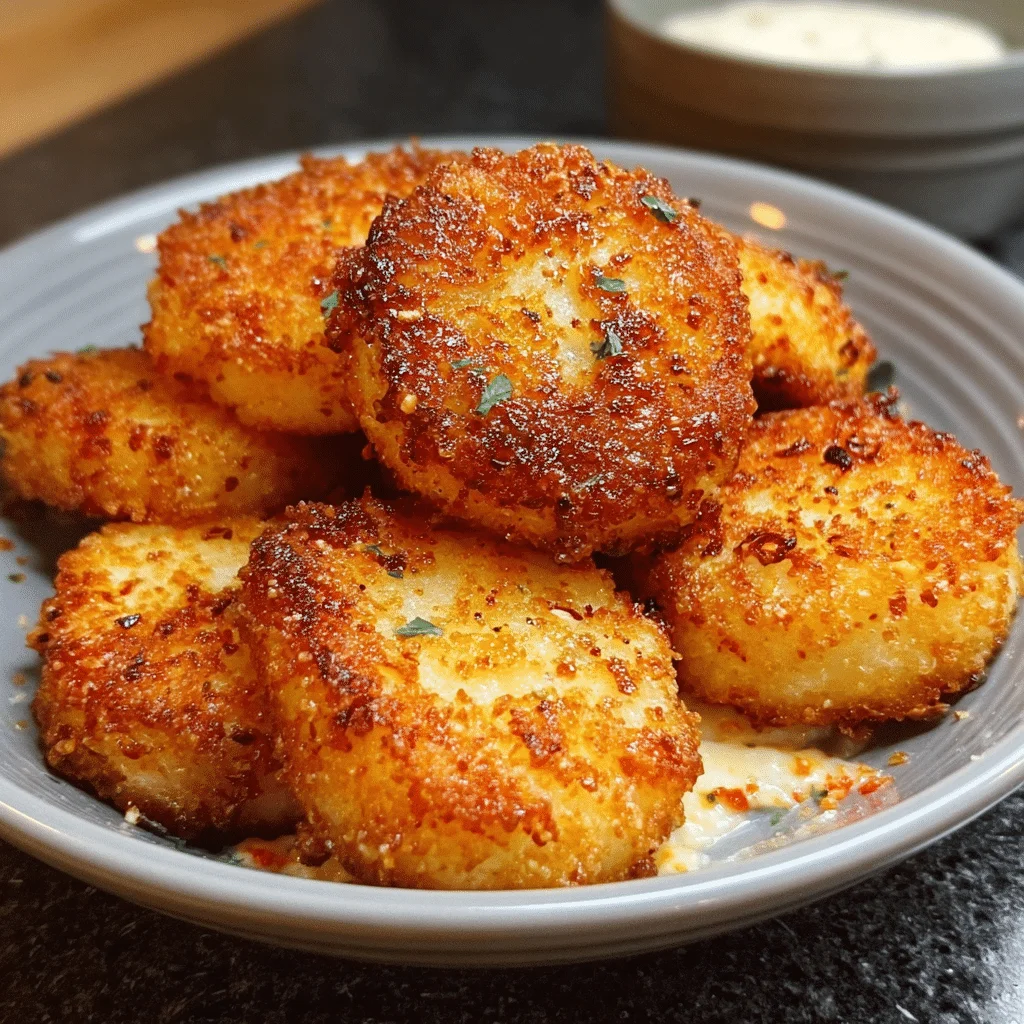 Cheesy Fried Grit Cakes