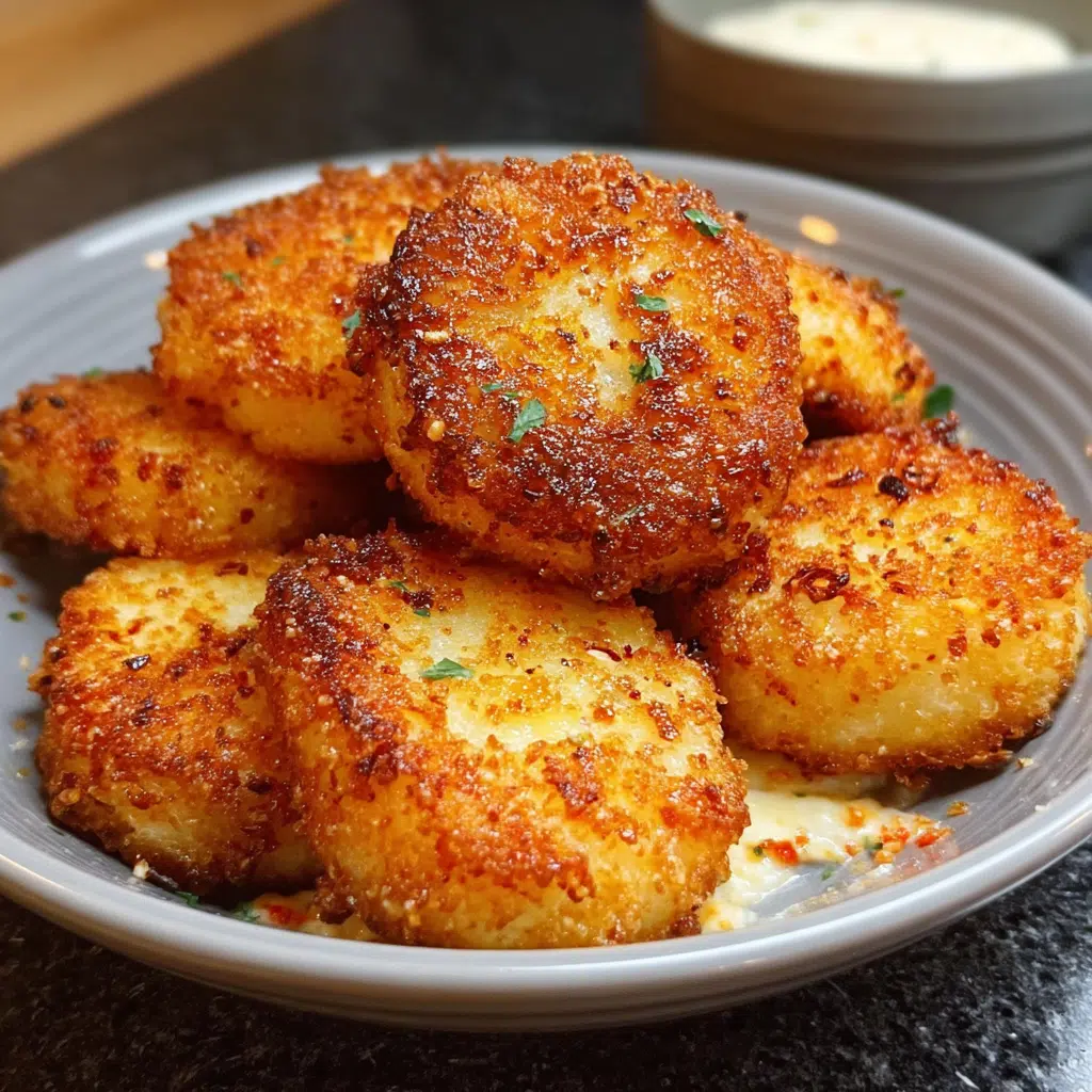 Cheesy Fried Grit Cakes