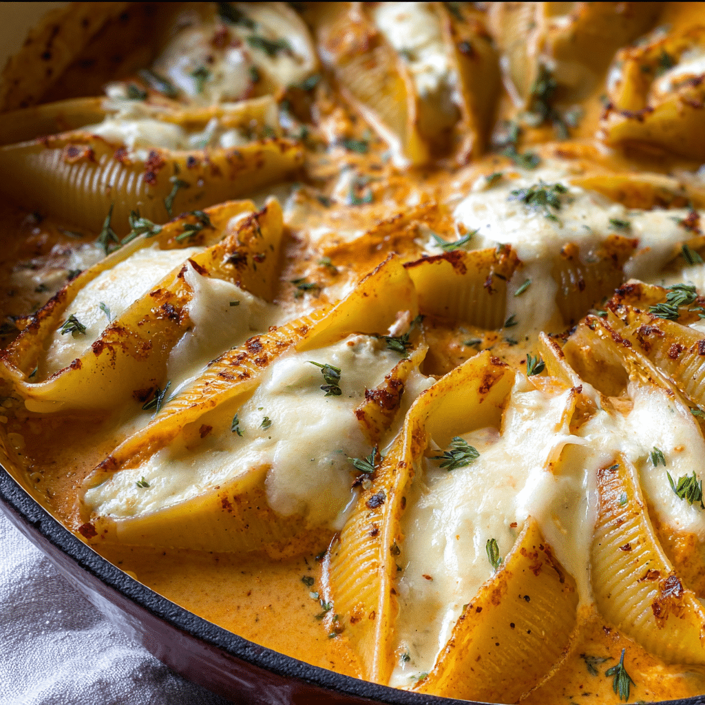 Stuffed Shells Pumpkin Cream Sauce