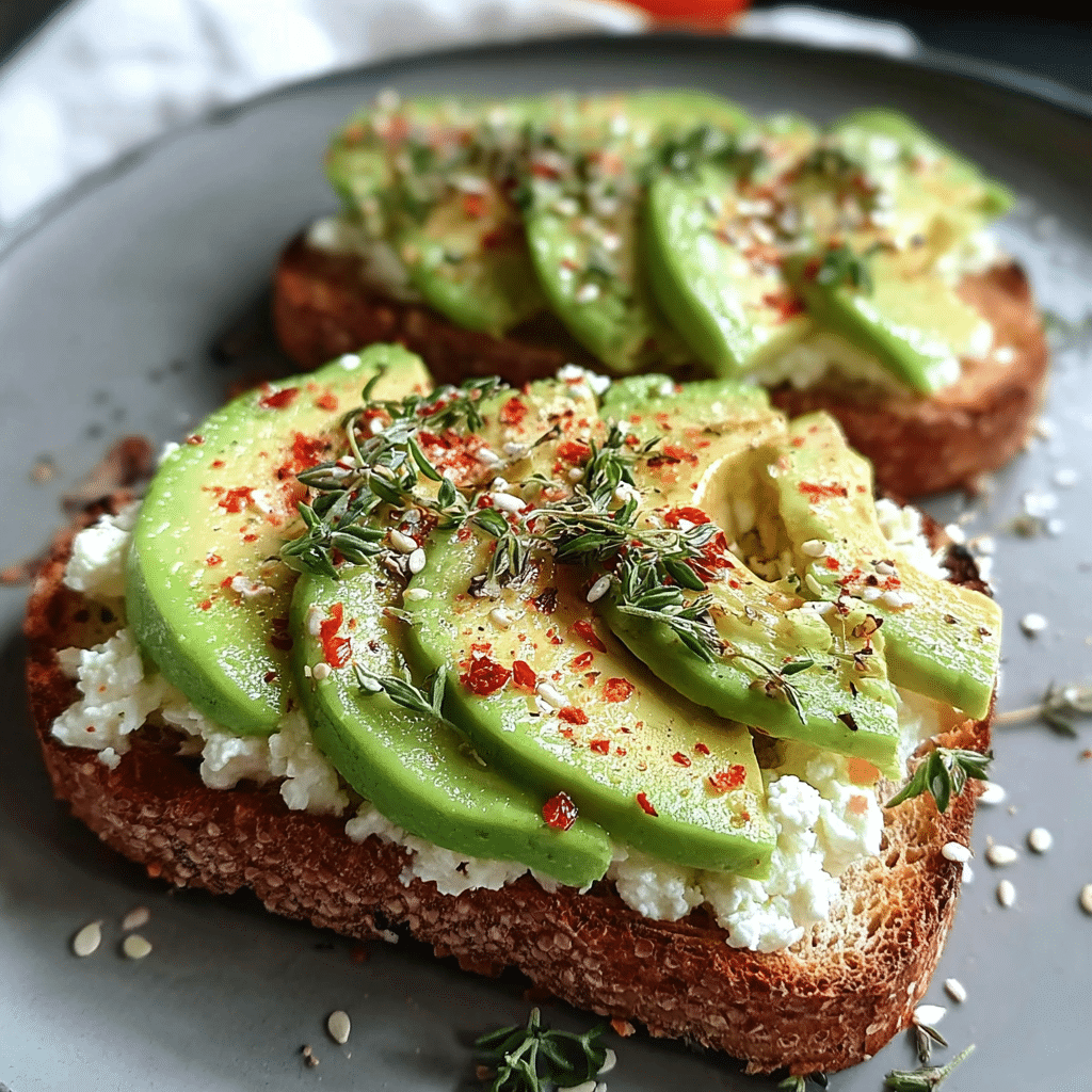 Cottage Cheese Avocado Toast