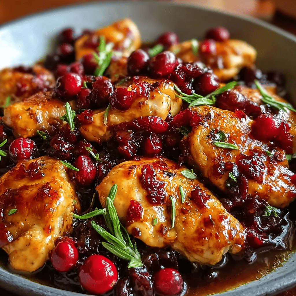 Skillet Cranberry Orange Chicken