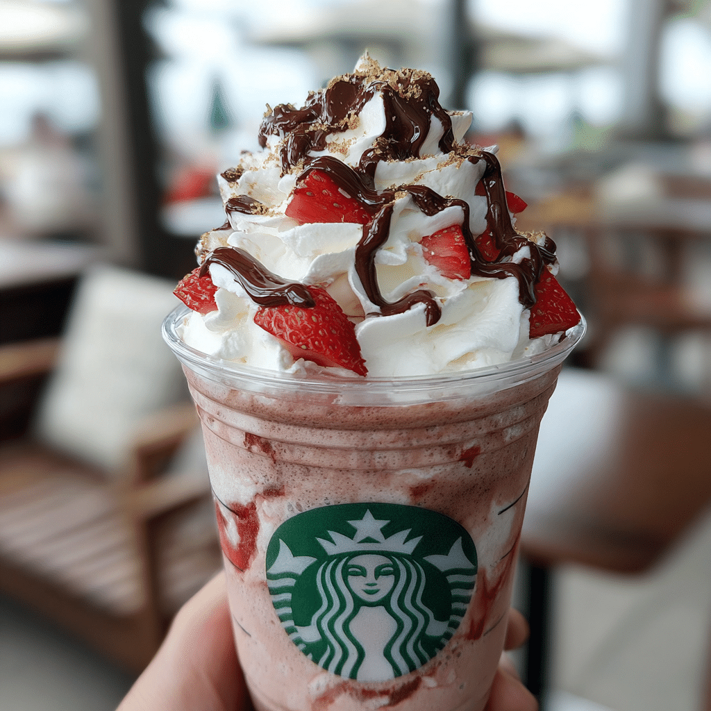 Chocolate Strawberry Frappe