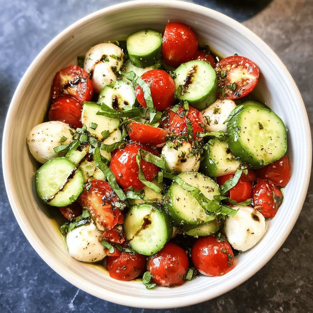 Cucumber Caprese Salad