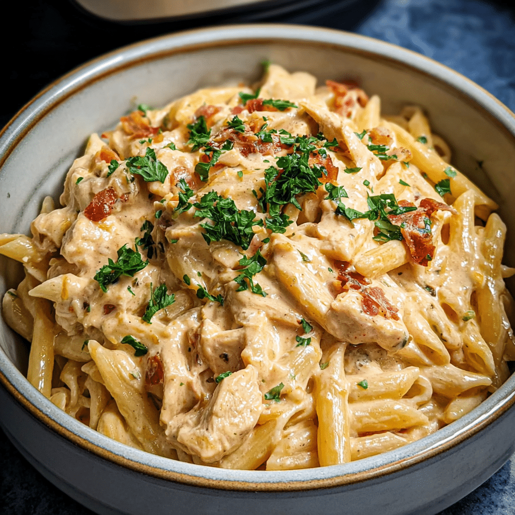 Crock Pot Creamy Cajun Chicken Pasta