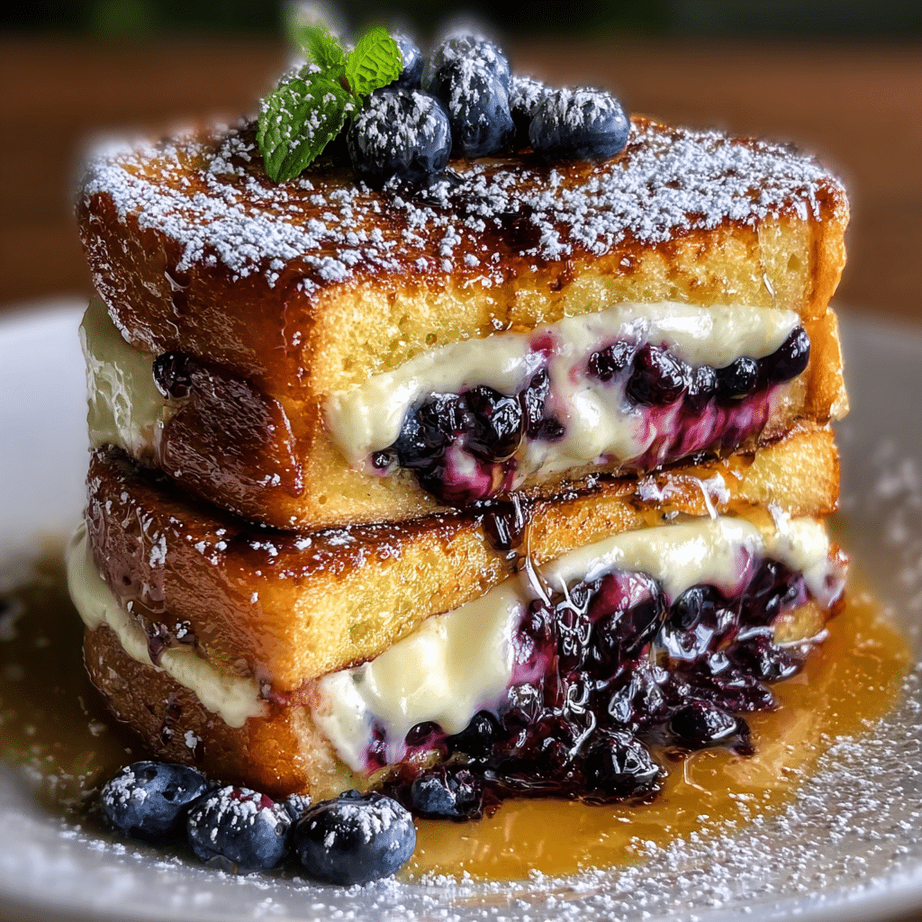 Blueberry Cheesecake Stuffed French Toast