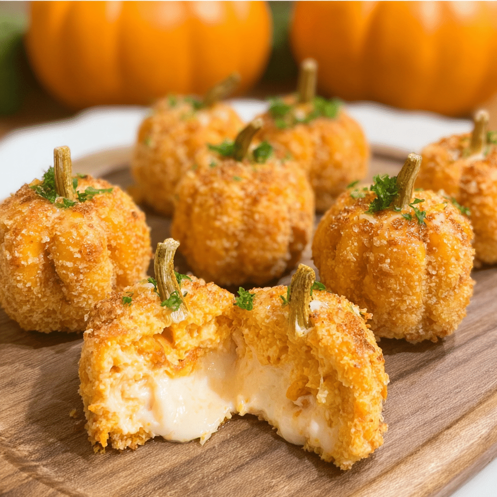 Mini Pumpkin Cheeseballs