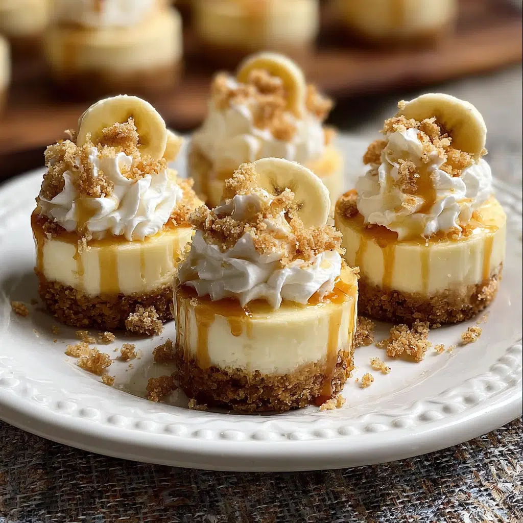 Mini Banana Pudding Cheesecakes
