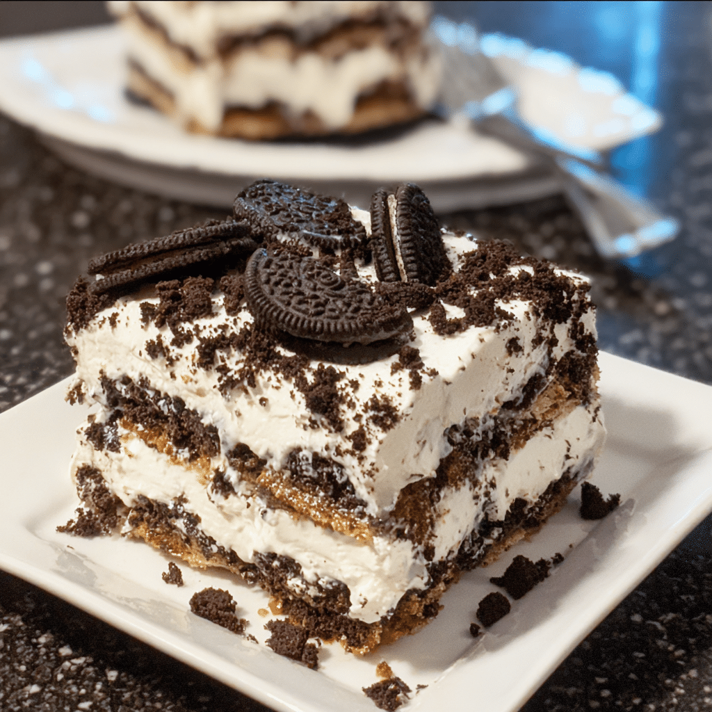 Tiramisu Oreo Icebox Cake