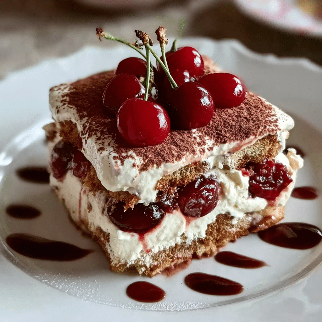 Cherry Amaretto Tiramisu