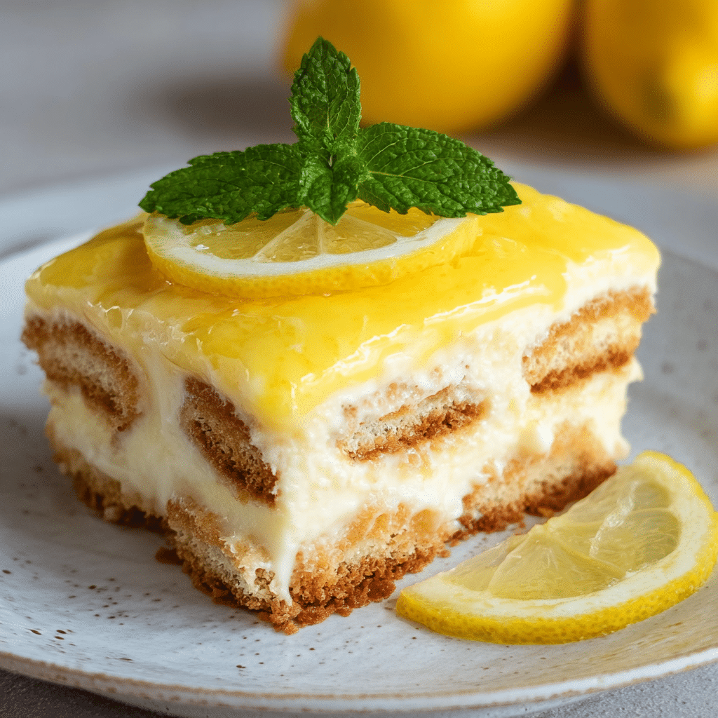 Creamy Lemon Tiramisu Recipe