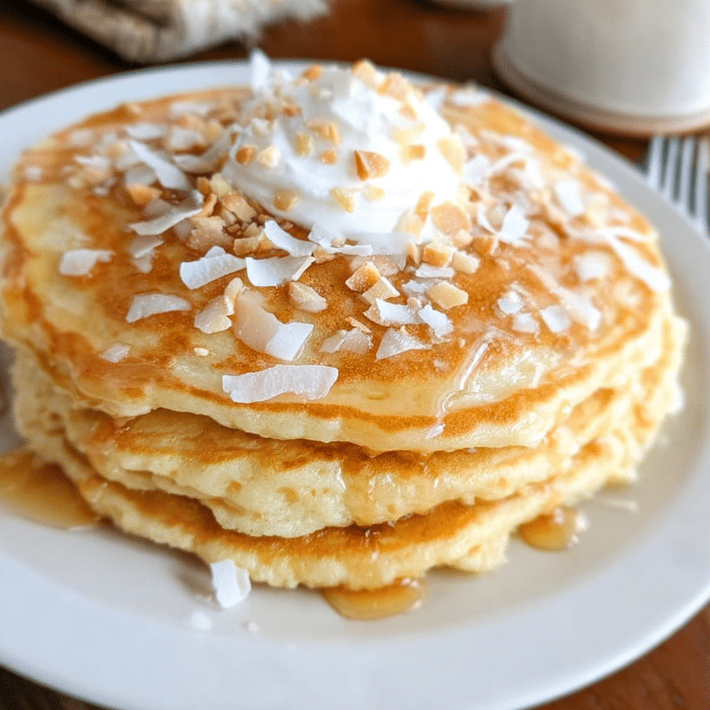 Coconut Cream Pancakes