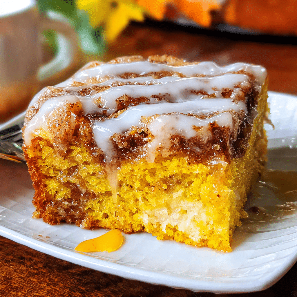 Pumpkin Honey Bun Cake