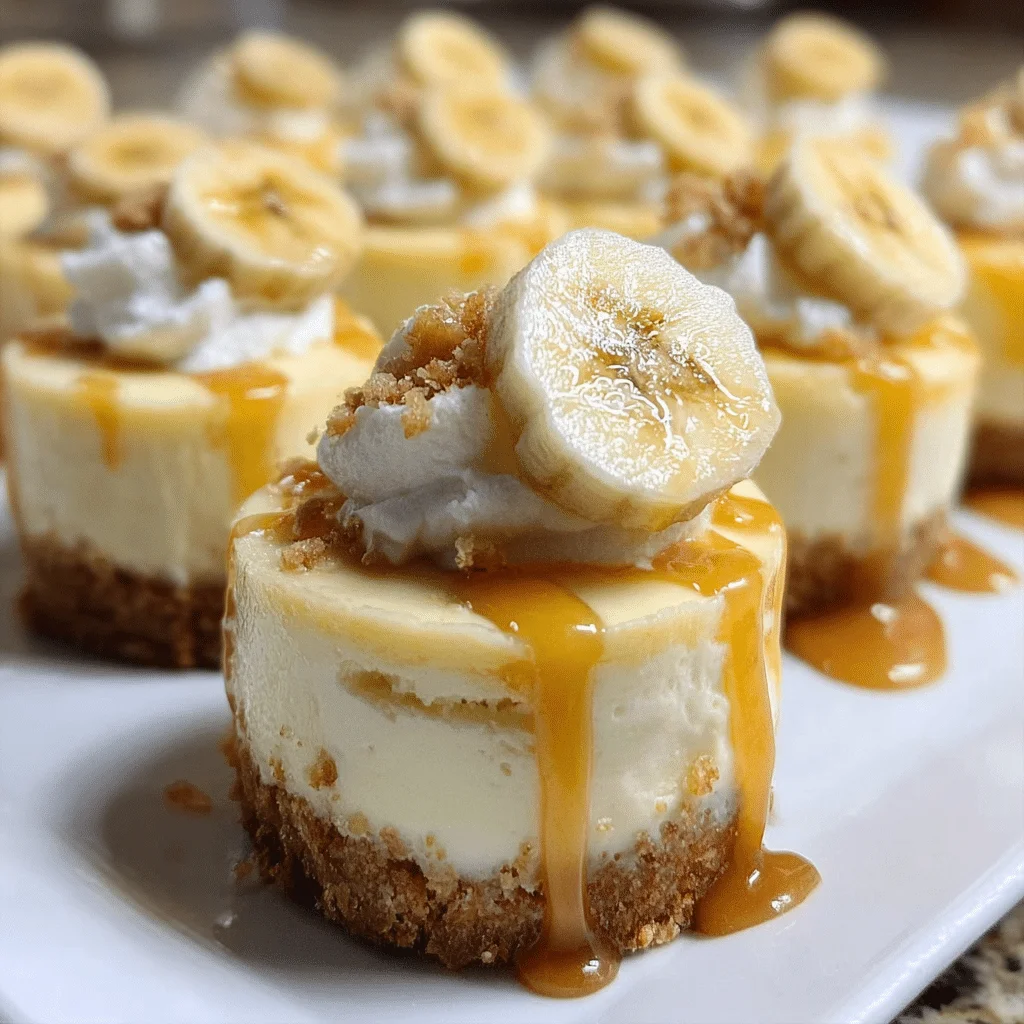Mini Banana Pudding Cheesecakes