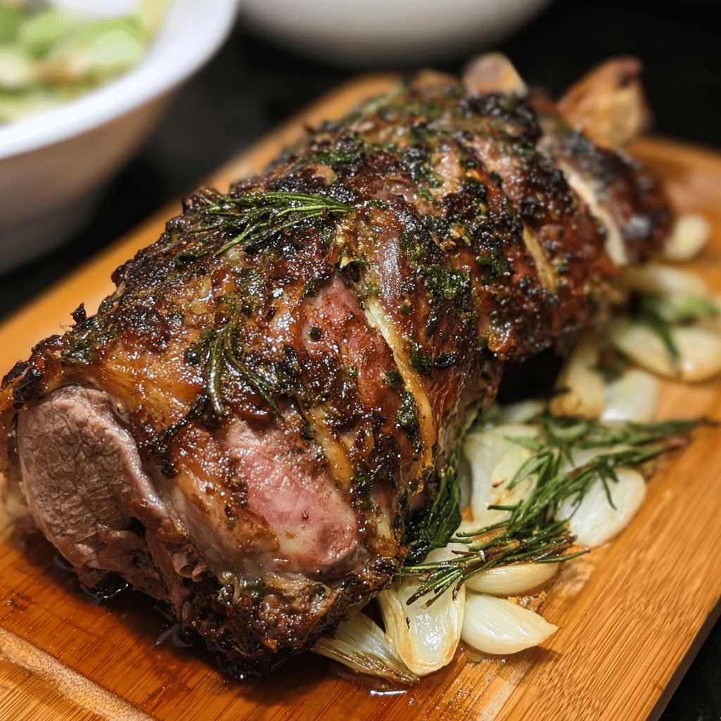 Roasted Garlic & Herb Lamb