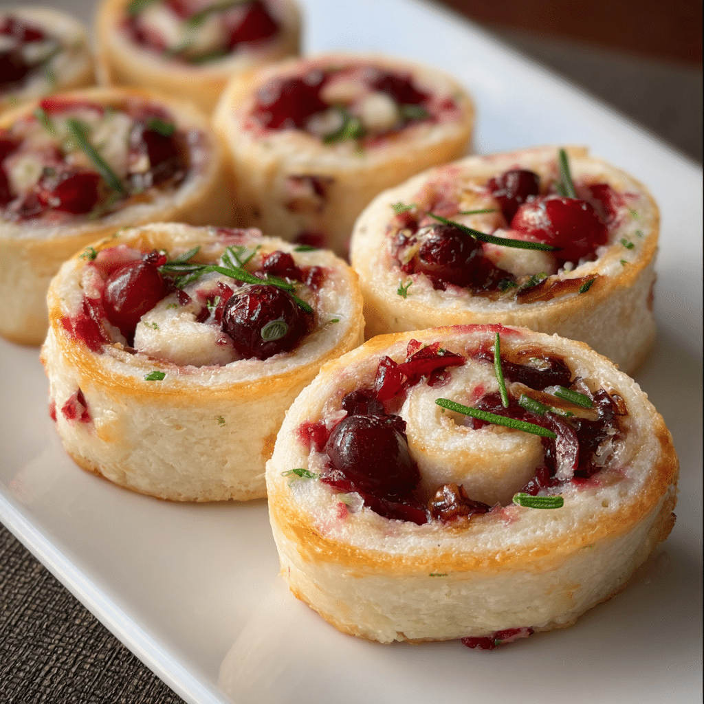 Christmas Cranberry Roll Ups Recipe