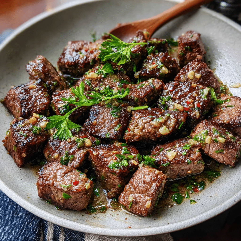 Garlic Butter Steak Bites