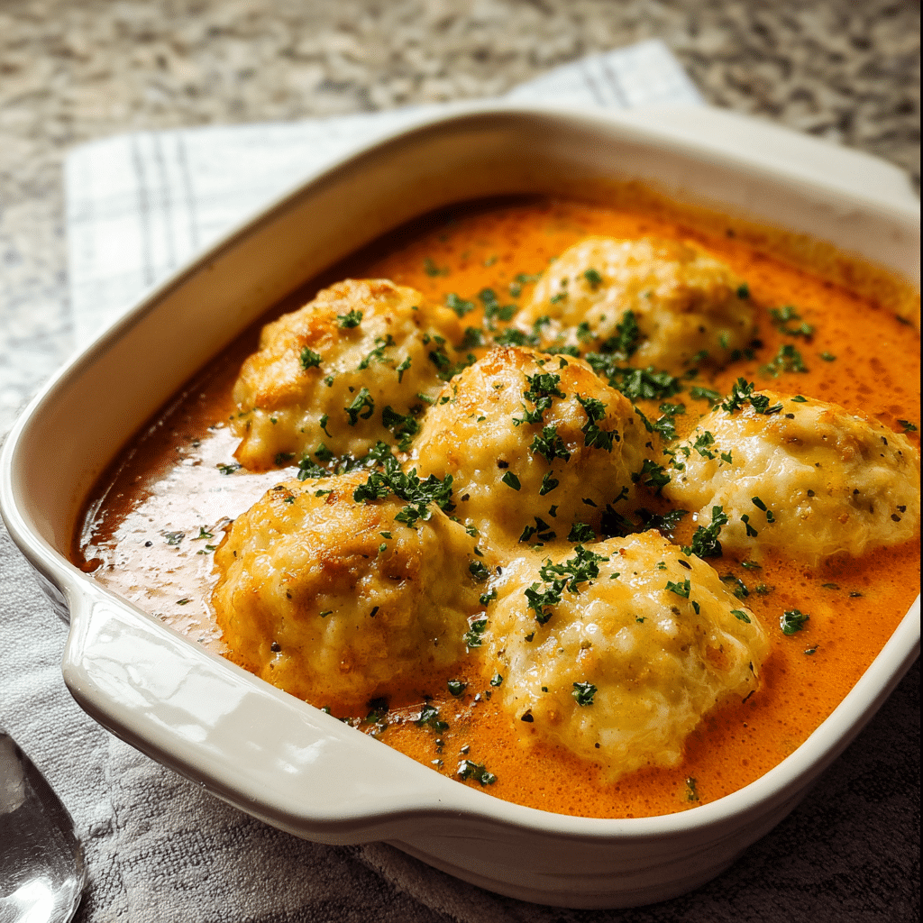 Best Tomato Soup with Cheddar Bay Dumplings