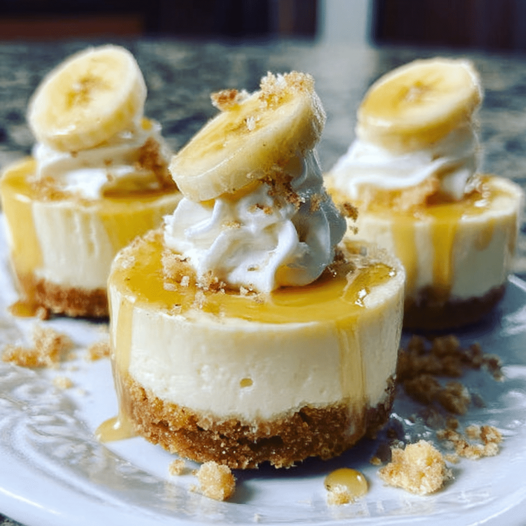 Mini Banana Pudding Cheesecakes