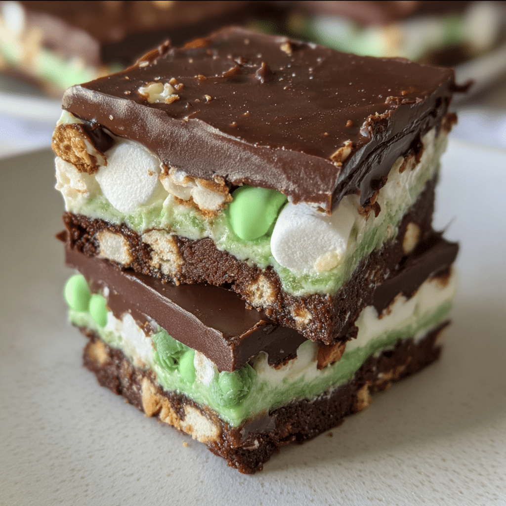 Triple-Decker Choc-Mint Rocky Road